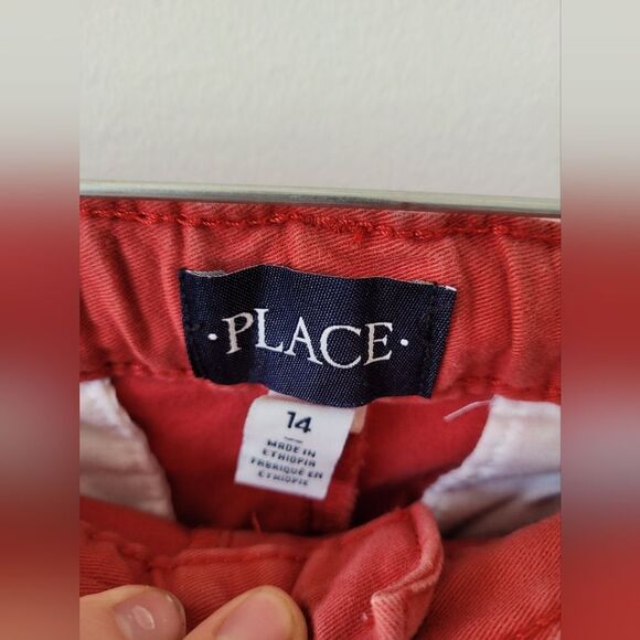 Childrens Place Boys Size 14 Trousers Slacks Dress Pants Brick Red Formal Sunday - Picture 3 of 5